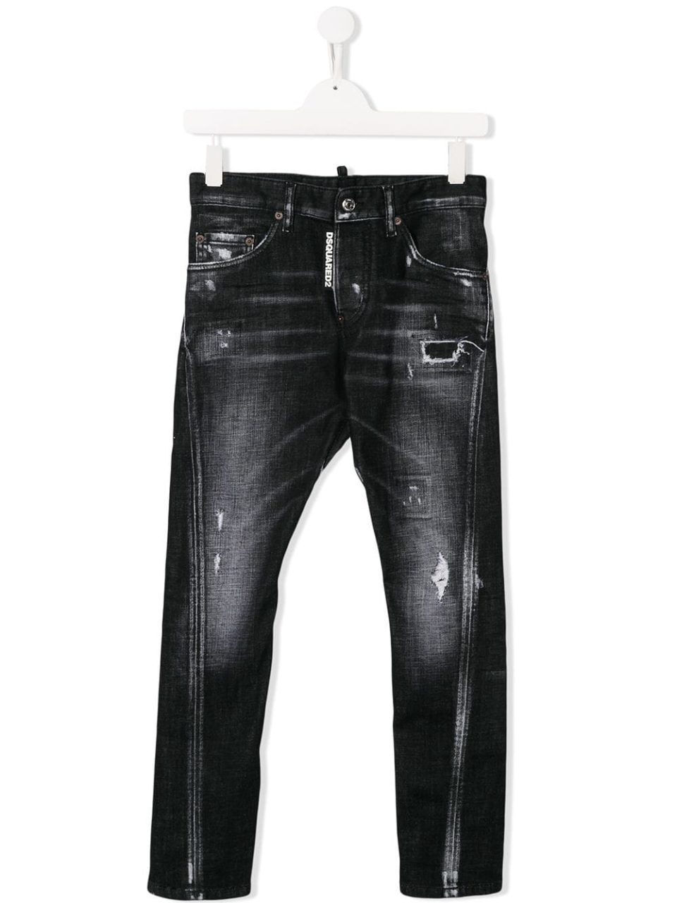 Dsquared jeans twist rotture colore nero per ragazzo - Il Cucciolo 2.0