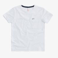 Sun68 t-shirt taschino colore bianco per ragazzo