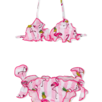 Saint barth bikini triang fenicotteri colore rosa 