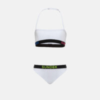 Sundek bikini fascia fluo colore bianco per ragazza