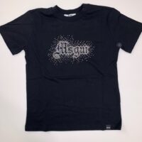 Msgm t-shirt logo brill colore nero per ragazza