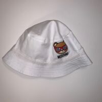 Moschino cappellino slavagneti colore bianco per accessori