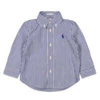 Ralph lauren camicia rigata colore azzurro per neonato
